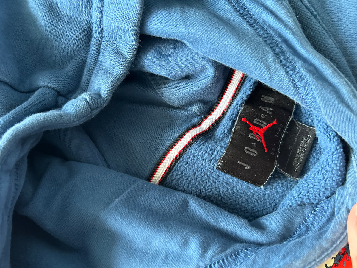 Niebieska bluza jordan custom hoodie USA z kapturem