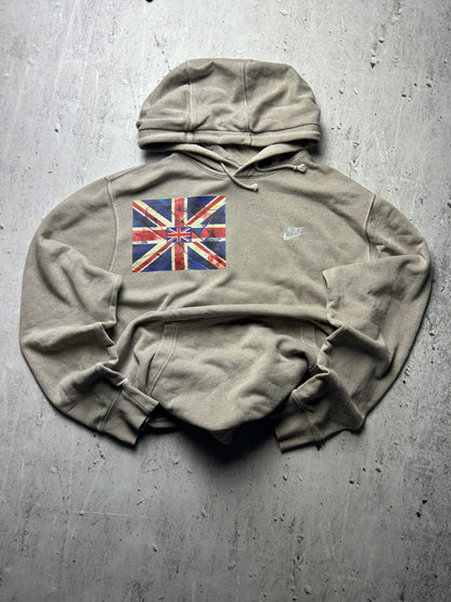 Beżowa bluza Nike custom wielką Brytania hoodie