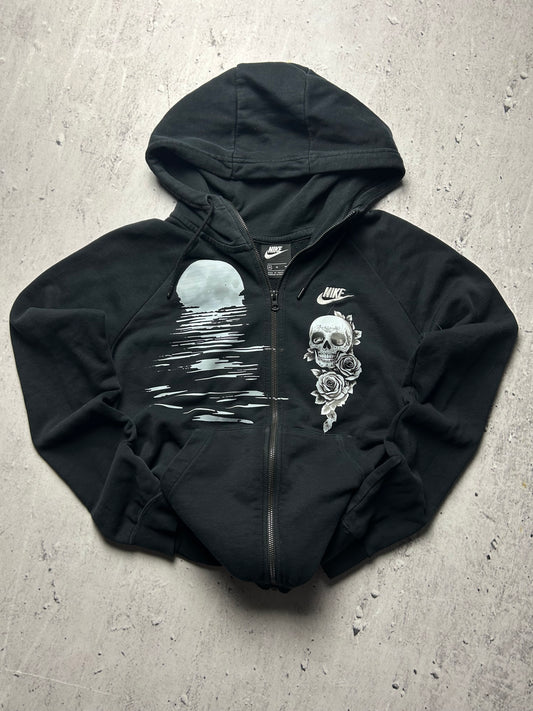 Czarna bluza Nike custom hoodie z kapturem