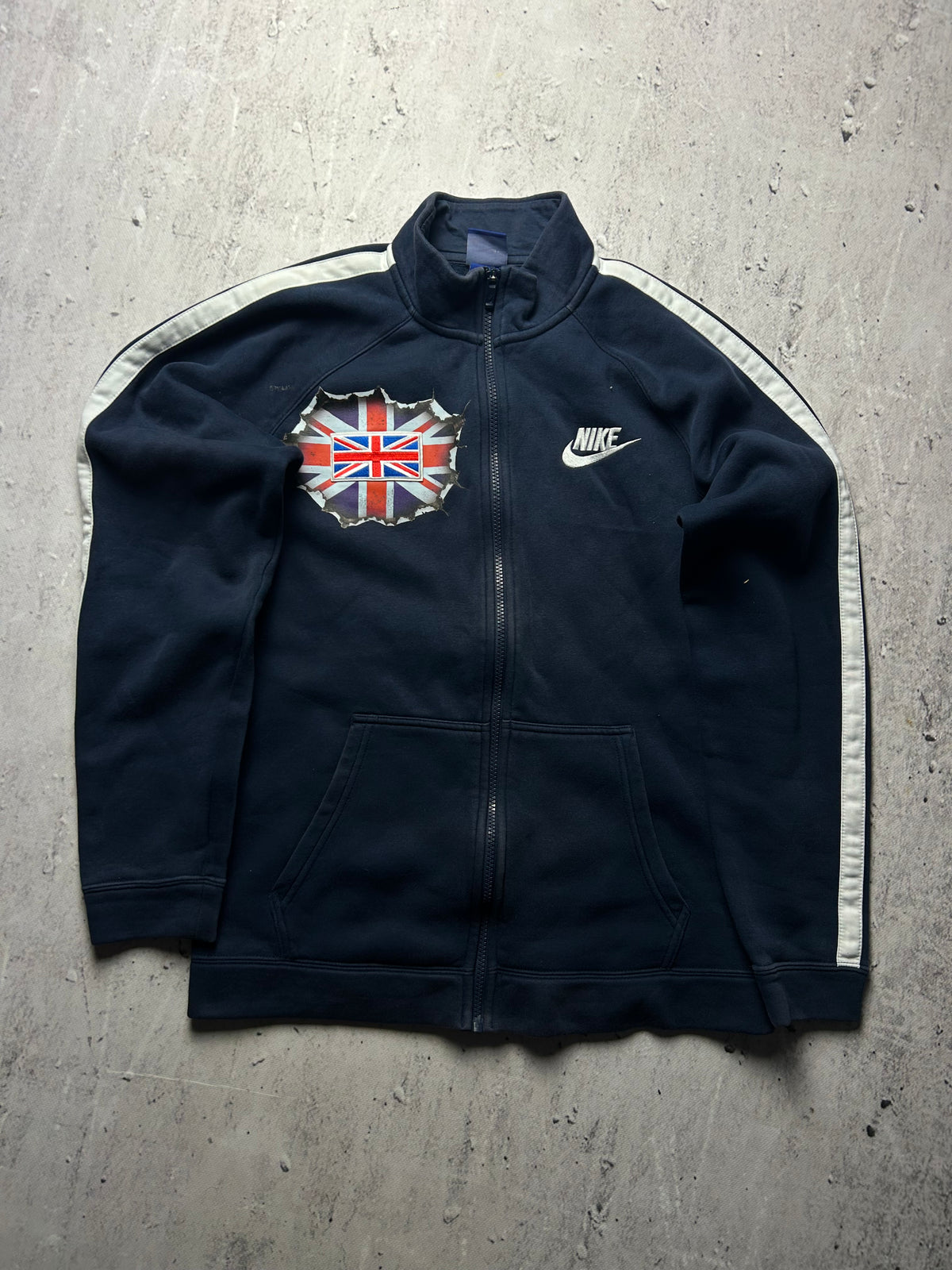 Granatowa bluza Nike custom wielką Brytania bez kaptura