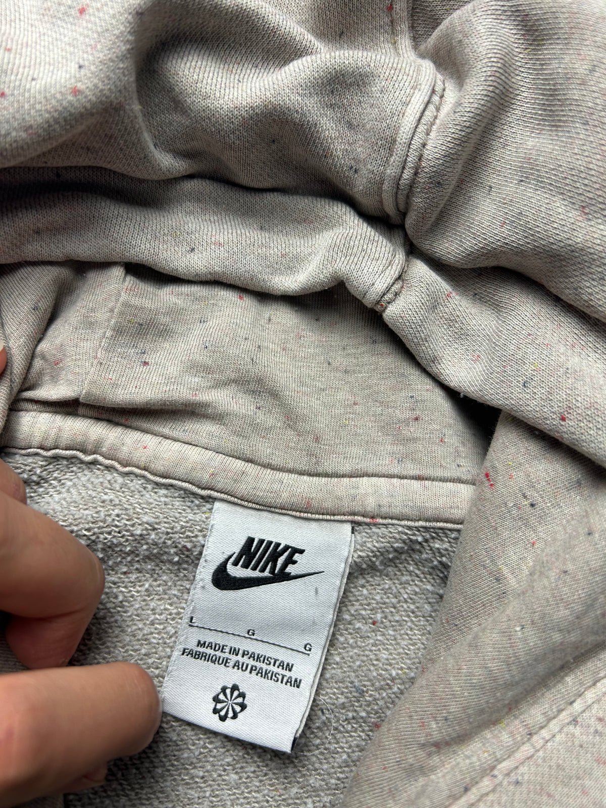 Beżowa bluza Nike custom wielką Brytania hoodie