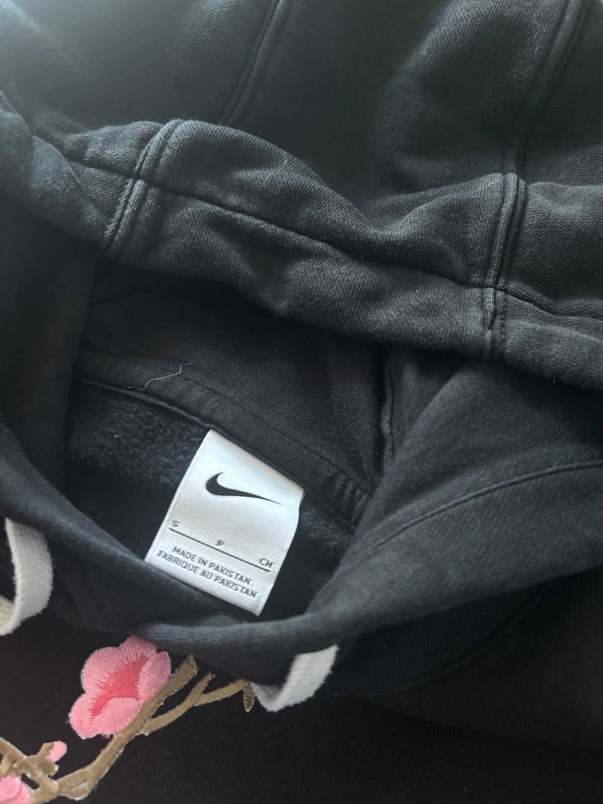 Czarna bluza Nike hoodie japan style sakura
