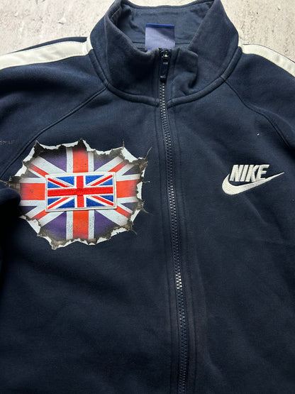 Granatowa bluza Nike custom wielką Brytania bez kaptura