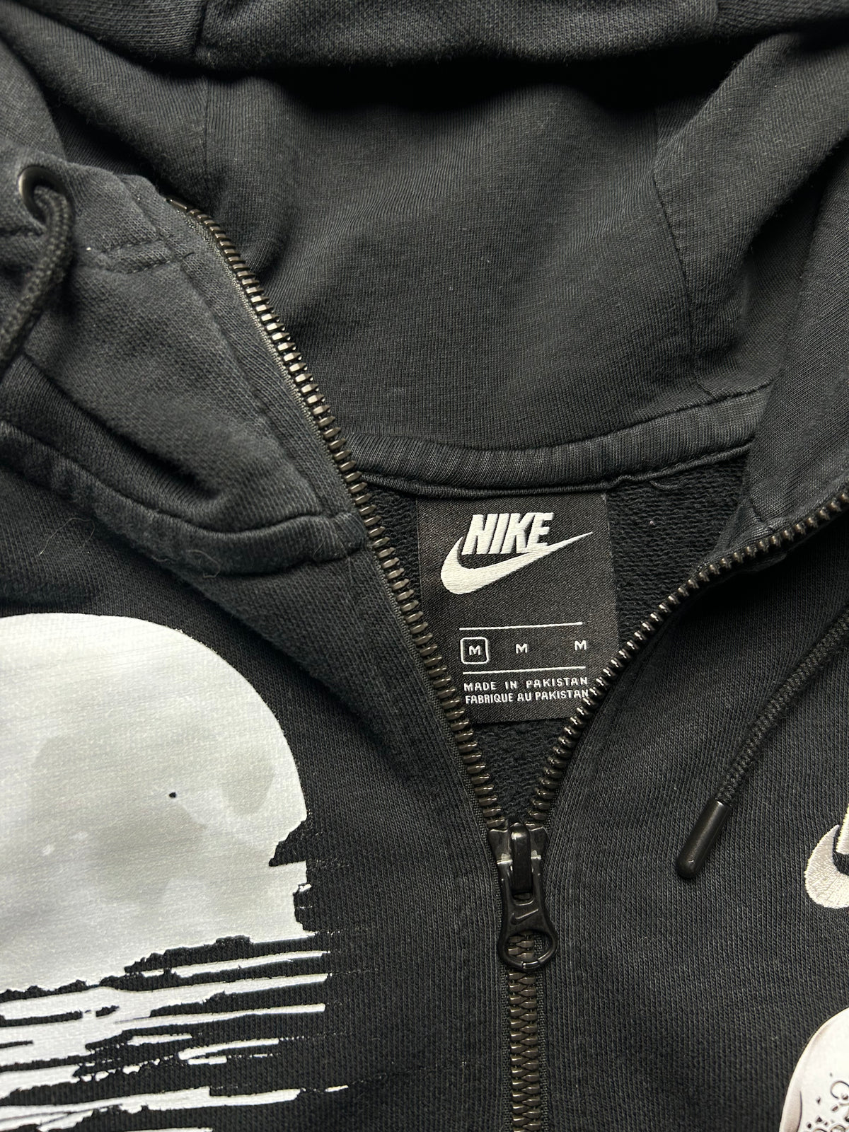 Czarna bluza Nike custom hoodie z kapturem