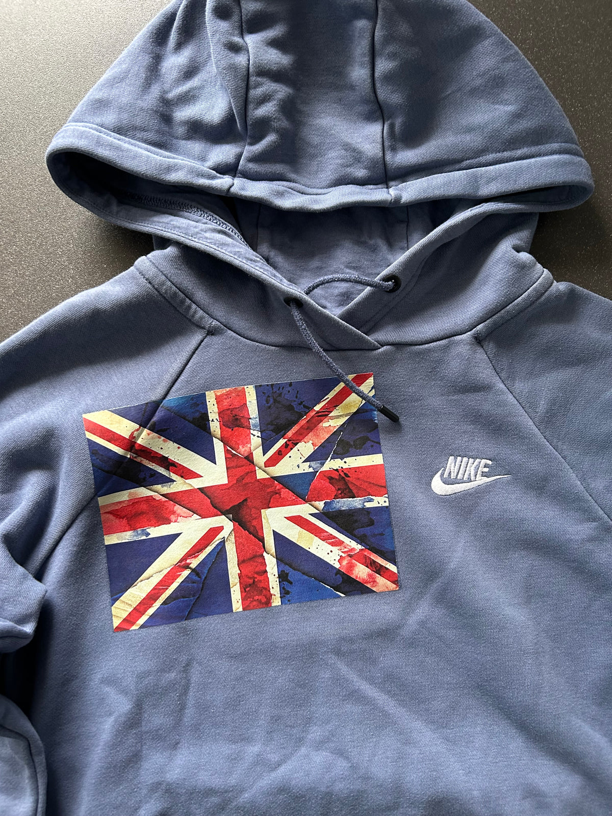 Granatowa bluza Nike custom hoodie Wielka Brytania
