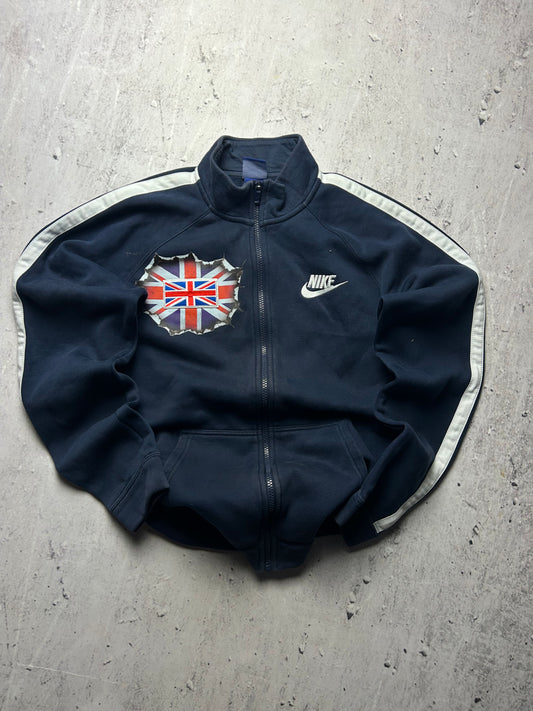 Granatowa bluza Nike custom wielką Brytania bez kaptura