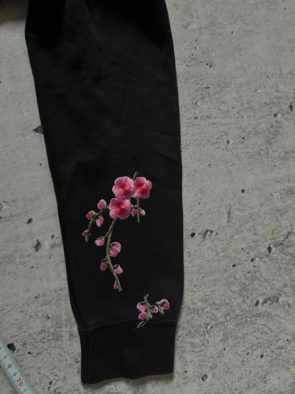 Czarna bluza Nike hoodie custom japan sakura