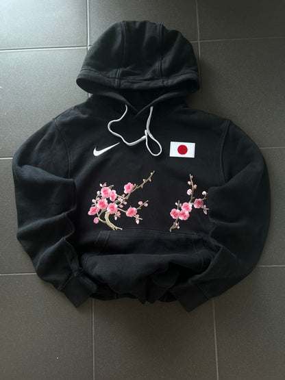 Czarna bluza Nike hoodie japan style sakura