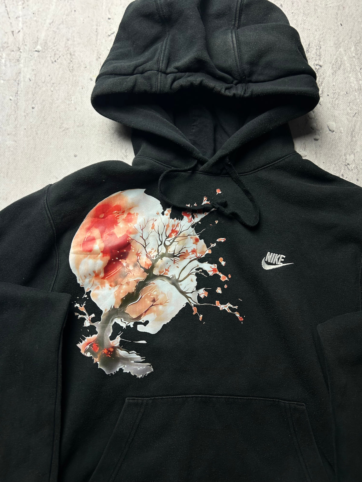 Czarna bluza Nike hoodie custom