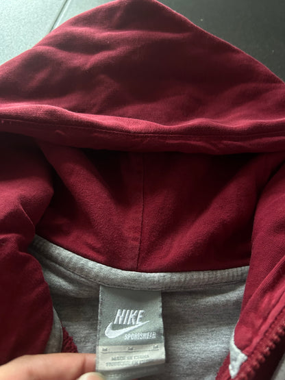 Czerwona bluza Nike rozpinana japan sakura z kapturem
