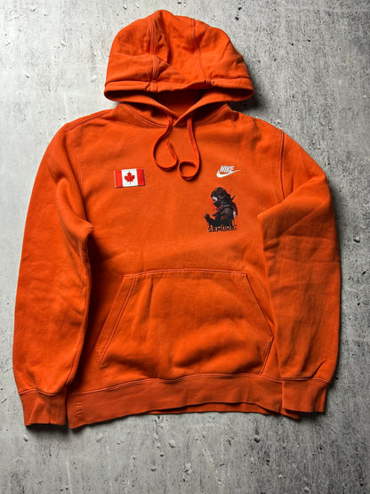 Pomarańczowa bluza Nike hoodie custom canada z kapturem bluza
