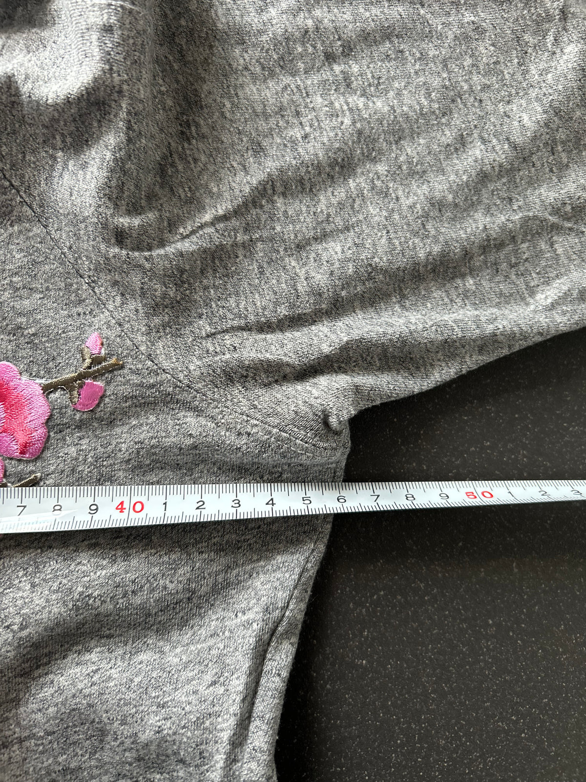 Szara bluza rozpinana Nike custom hoodie japan sakura motyw