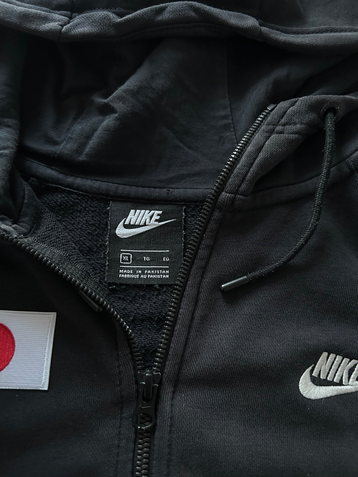 Czarna bluza Nike hoodie custom japan sakura