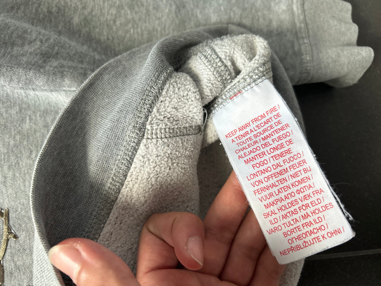 szara bluza z kapturem nike custom w stylu japońskim sakura