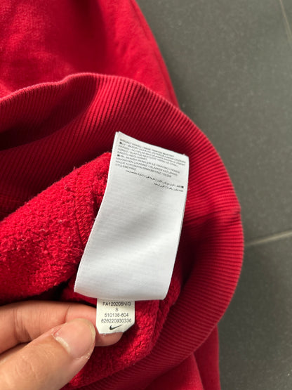 rozpinana czerwona bluza z kapturem Nike w stylu japońskim z motywem sakury (custom)