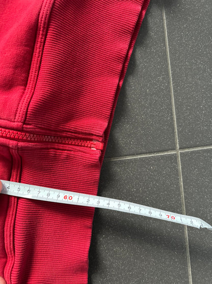 rozpinana czerwona bluza z kapturem Nike w stylu japońskim z motywem sakury (custom)